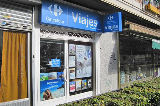 agencia viaje viajes carrefour madrid valle inclan 38