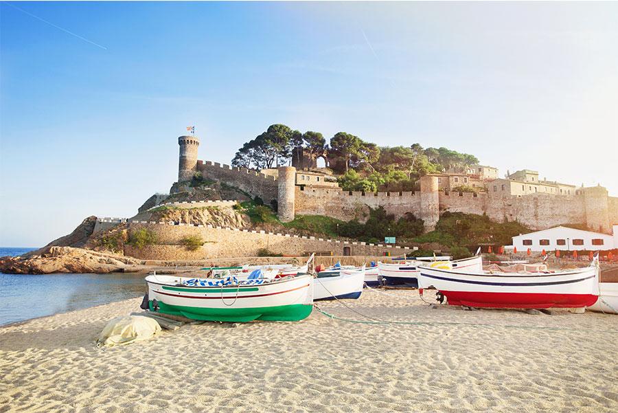 Recinto amurallado de Tossa del Mar, en Gerona