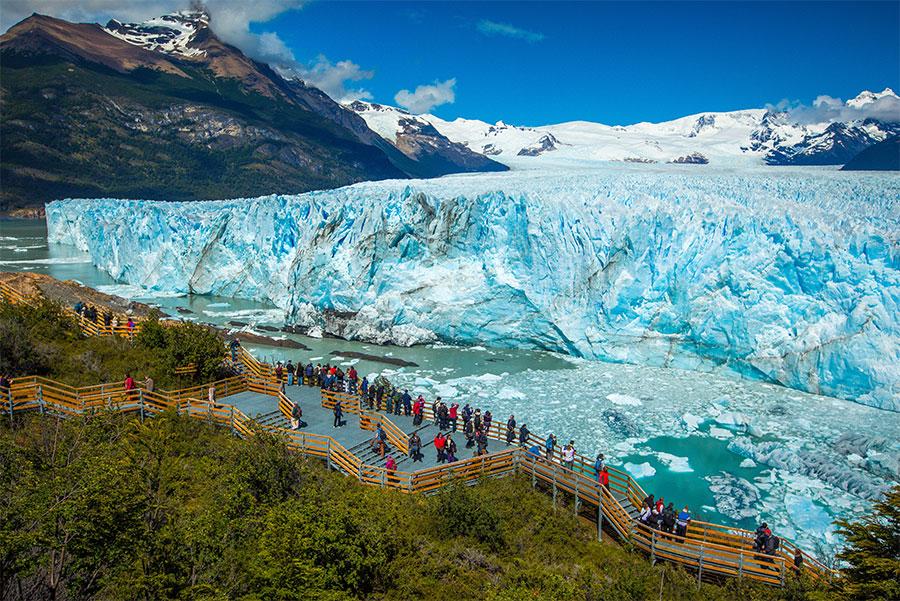 Mirador del glaciar Perito Moreno, Patagonia argentina.