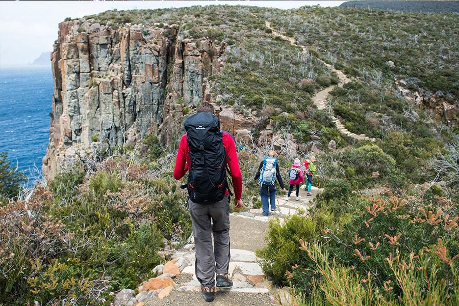 Acantilado de Three Capes Track. Foto: Tasmania Parks and Wildlife Service