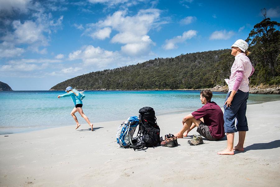 Fortescue Bay, Three Capes Track. Foto: Tasmania Parks and Wildlife Service