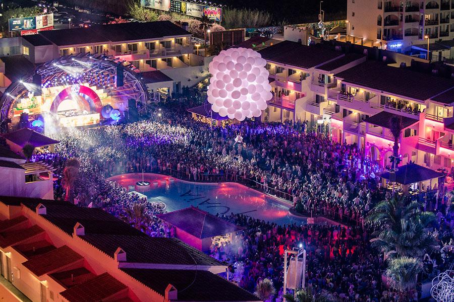 Espectáculo en directo en Ushuaia Club, Ibiza. 