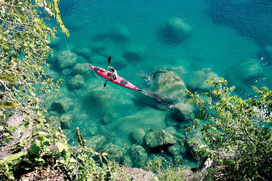 Kayak en el Lago Malawi.