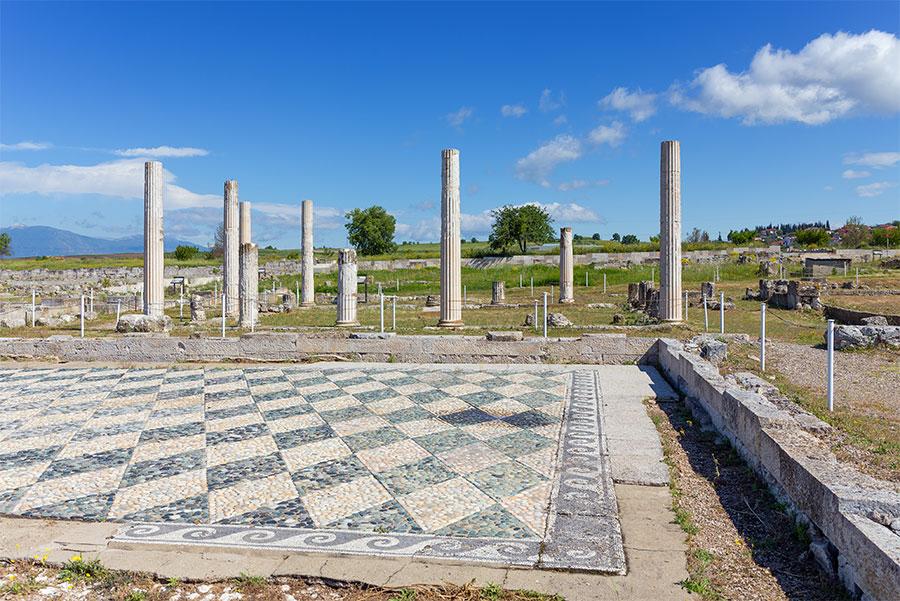 Ruinas de Pella, ciudad natal de Alejandro Magno.