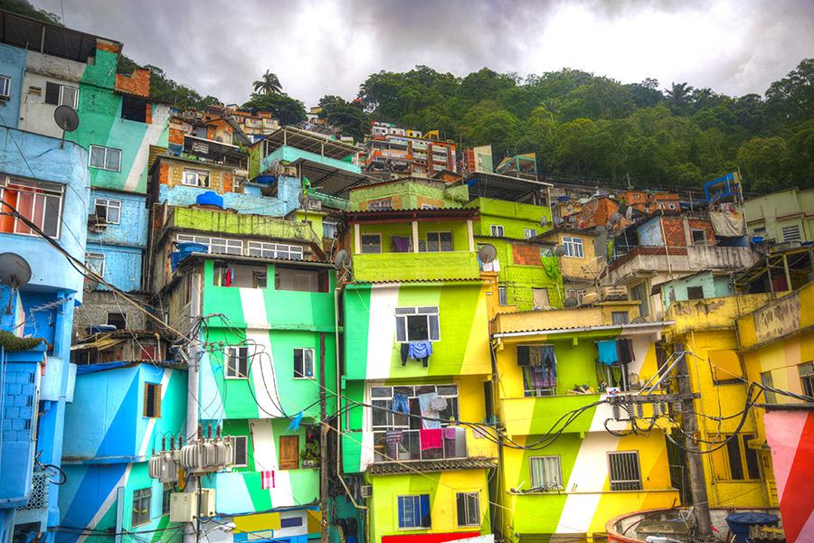 Las favelas de Río.