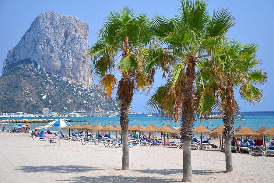 Vista del Peñón de Ifach en Calpe. 