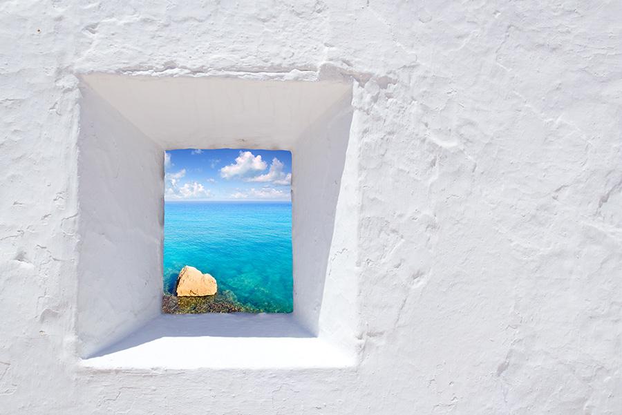 El Mediterráneo desde una casa de Formentera