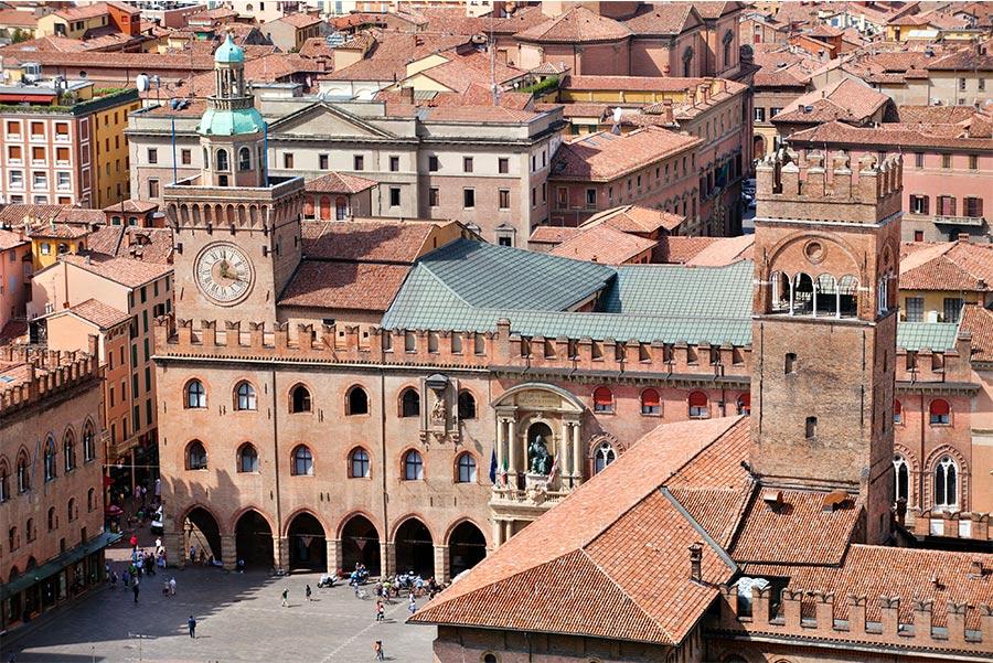 Plaza Mayor de Bolonia.