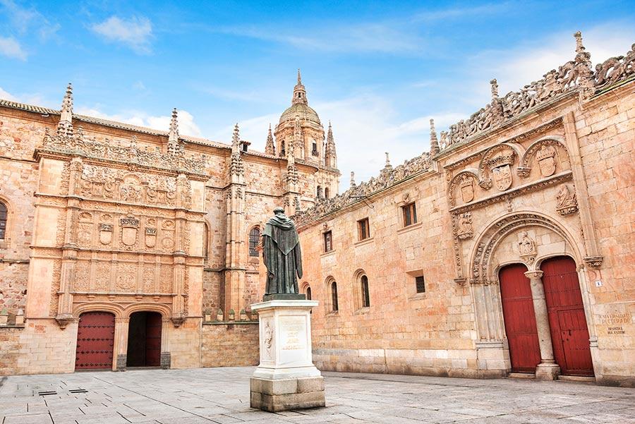 Fachada de la Universidad de Salamanca. 