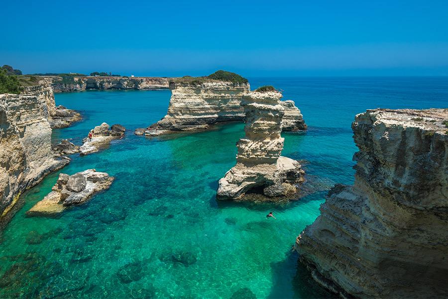 La zona costera de Torre de Sant’Andrea