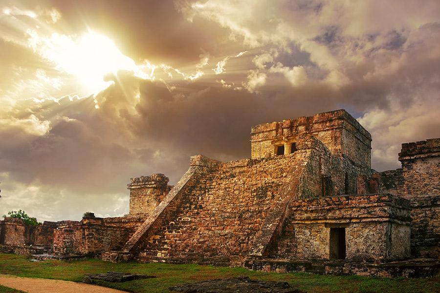 Una de las edificaciones en Tulum, México. 