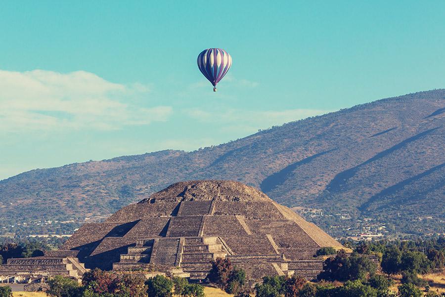 Pirámide del Sol de Teotihuacán, ‘Ciudad de los dioses’, México.