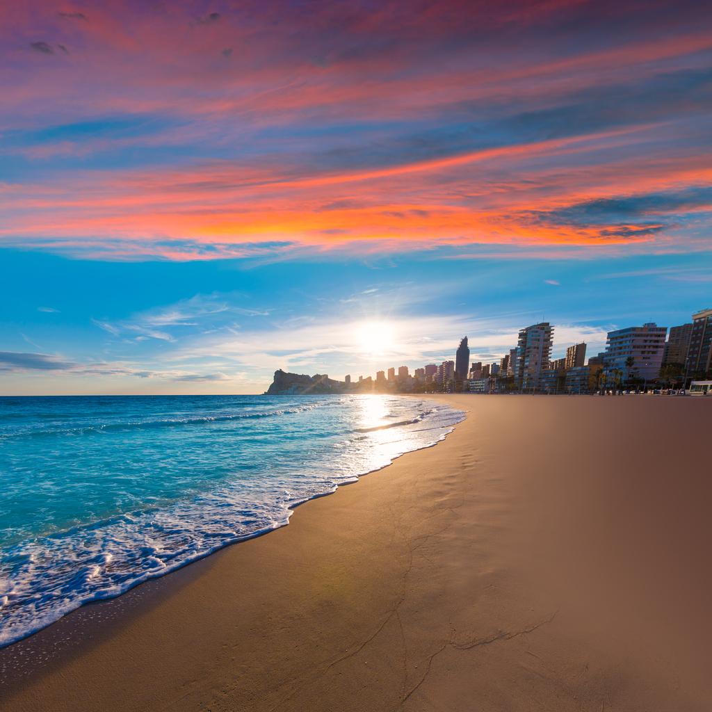 Benidorm, Alicante playa de Poniente