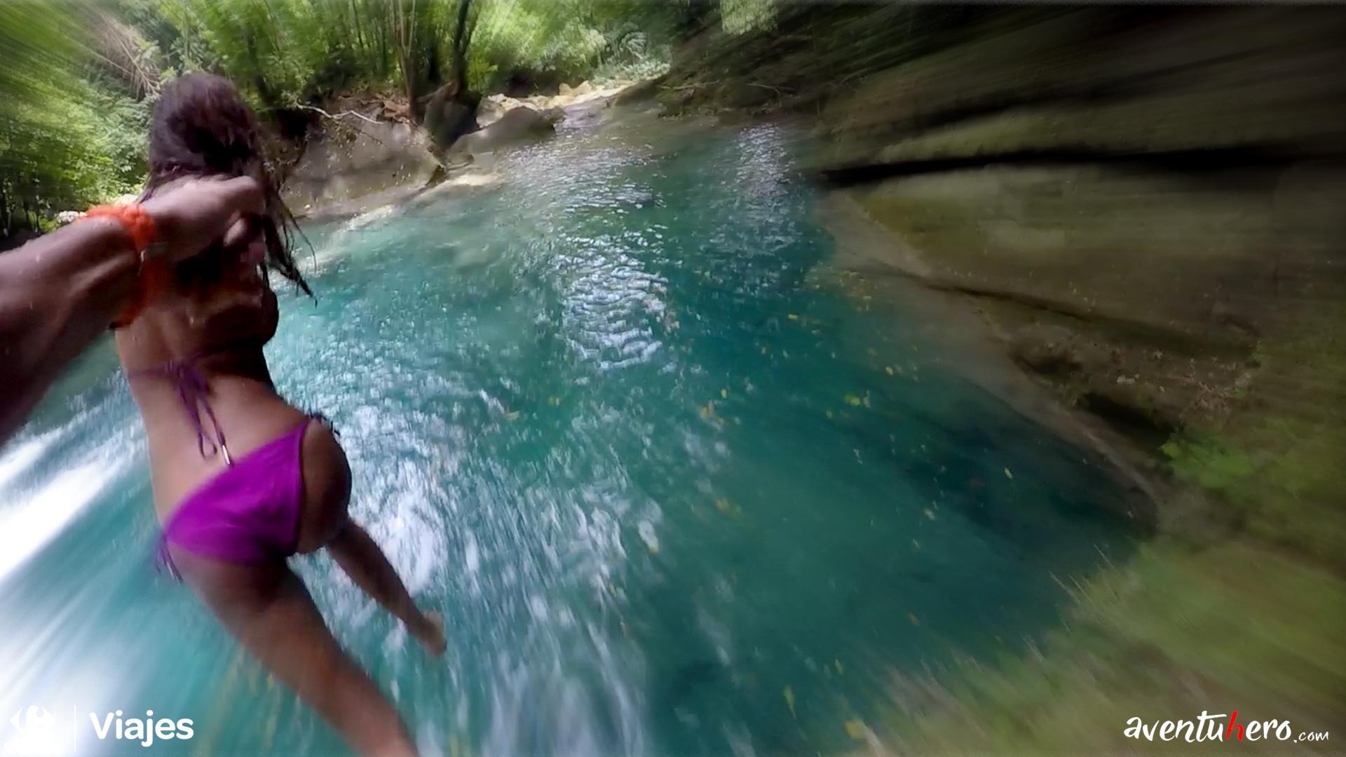 Aventuhero - Allí vamos Natalia! Blue Hole. Jamaica