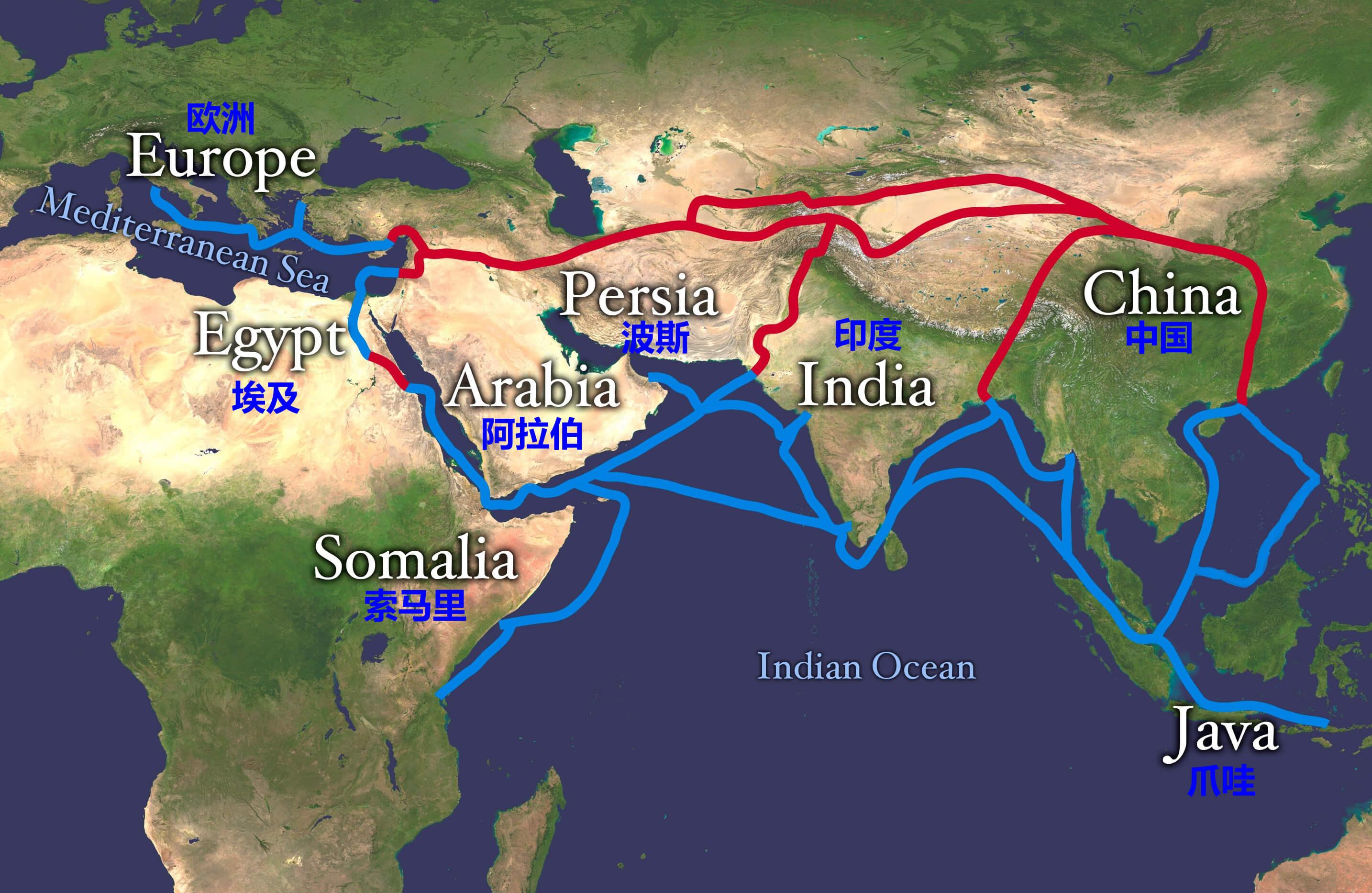 Mapa ruta de la seda