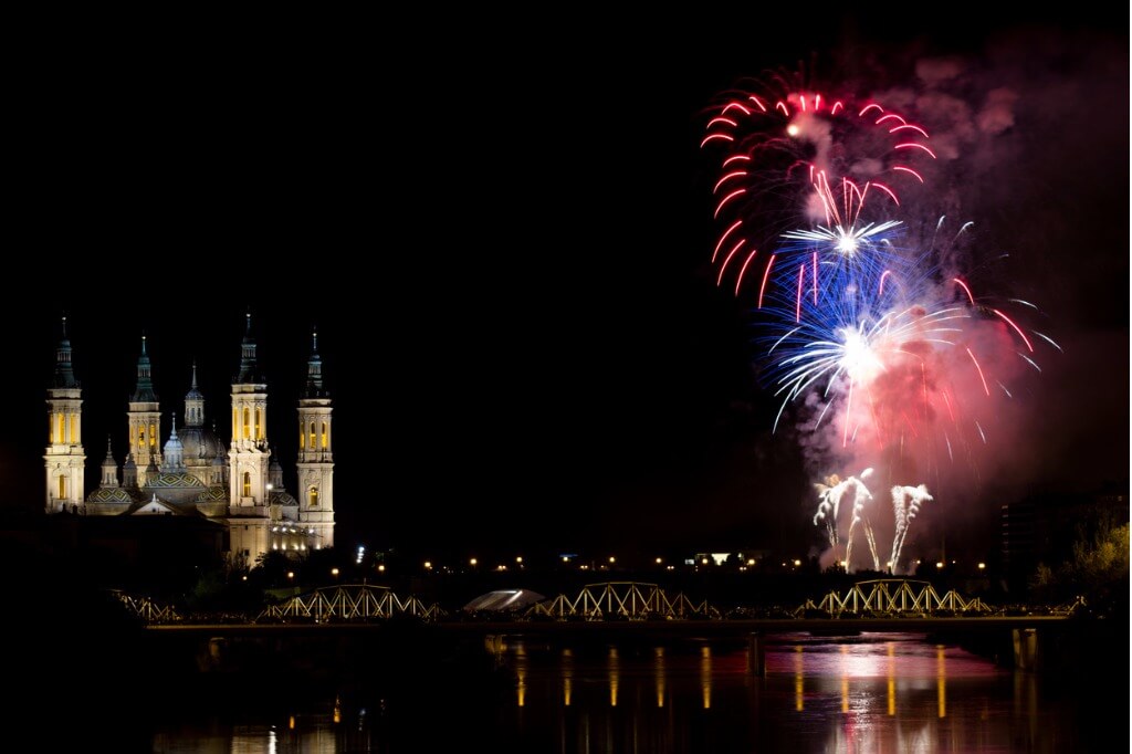 Fiestas del Pilar, Fuegos artificiales