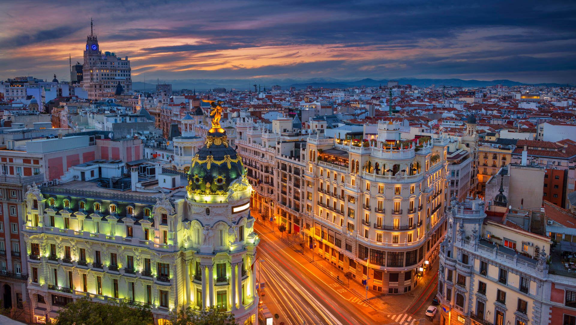 Viajar a Madrid, Vista aérea Madrid