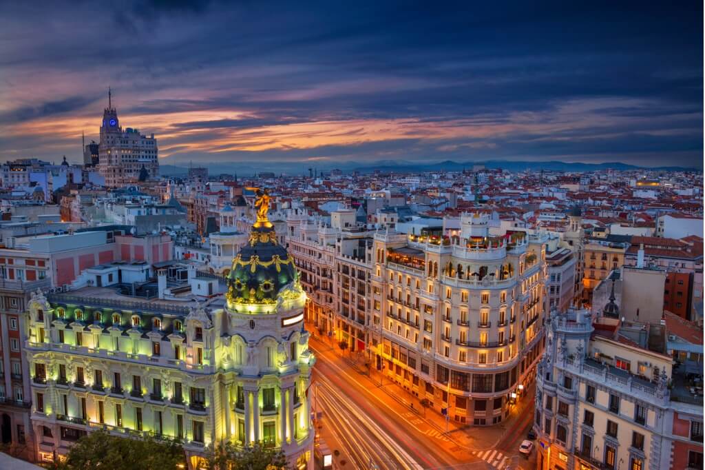 Visitar Madrid, Vista aérea de Madrid
