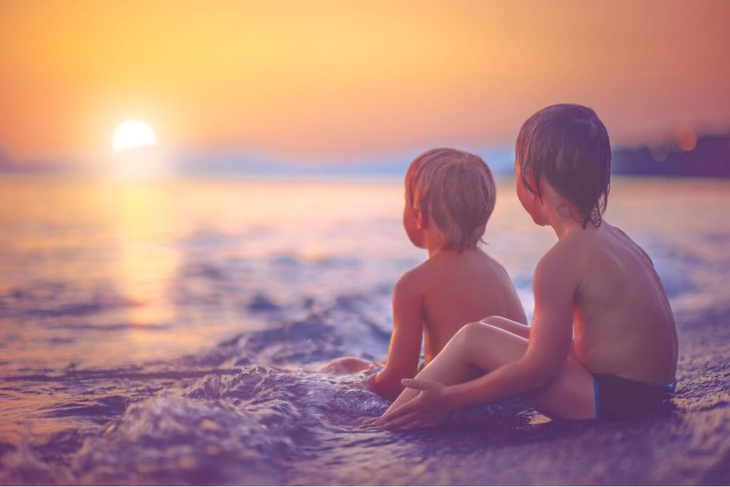 Niños en la playa