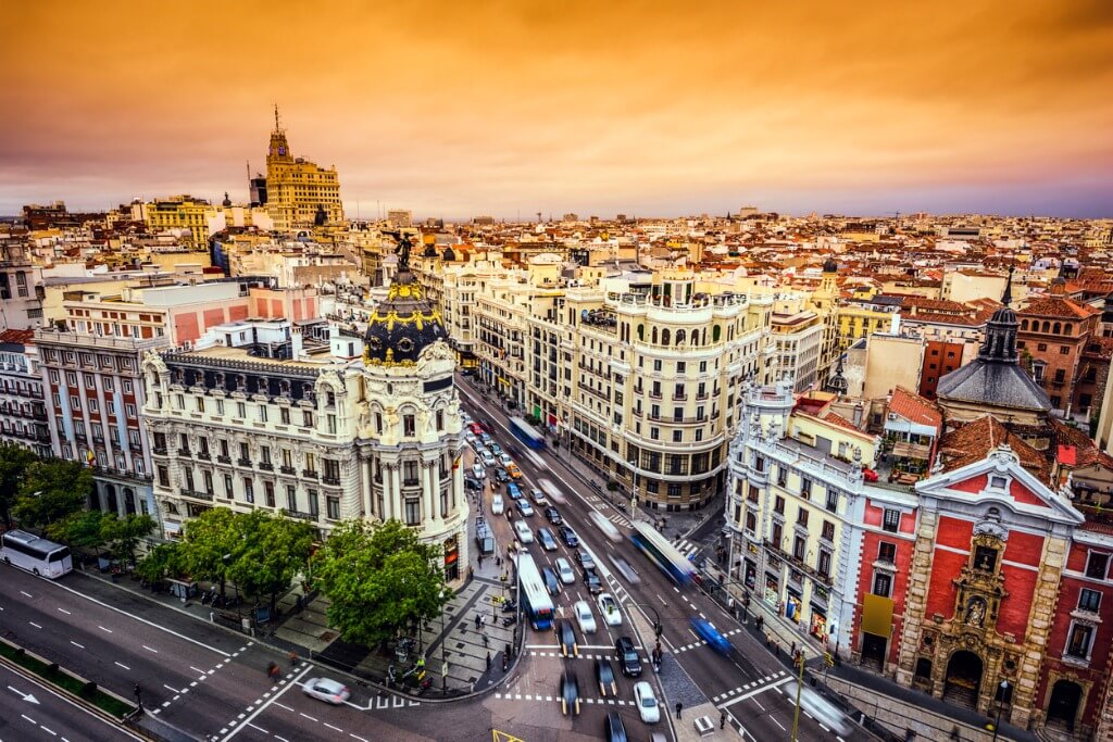Vista aérea de Madrid