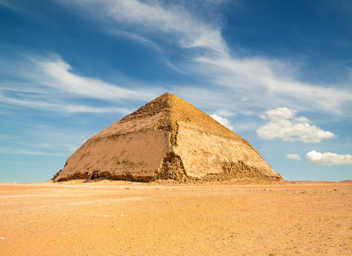 La famosa pirámide en Dahshur