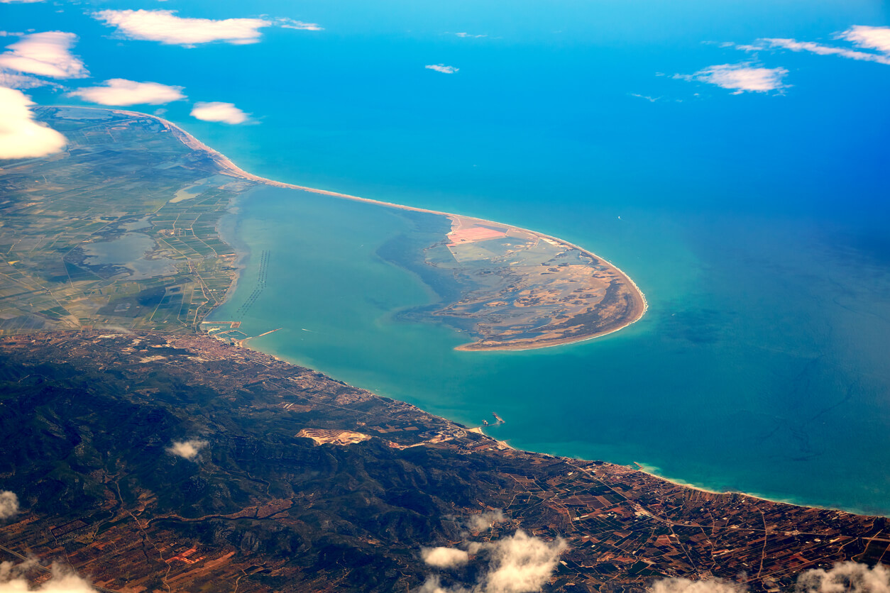 Deltebre aérea Delta Ebro en Tarragona