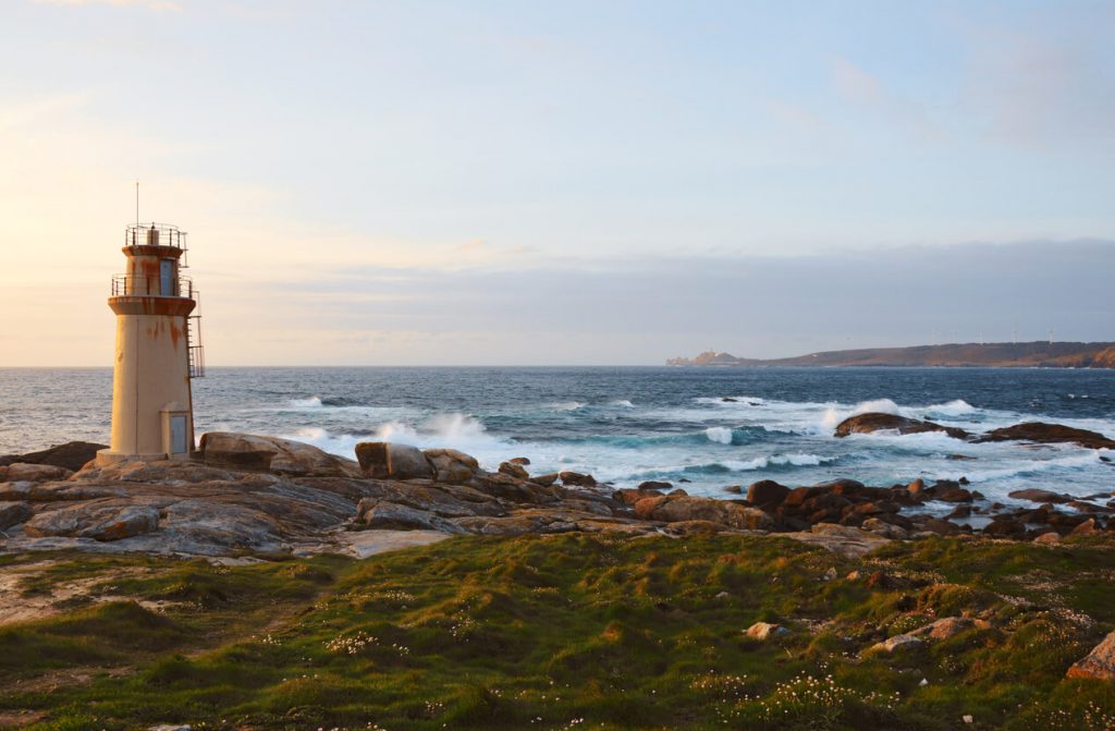 Lighthouse of Muxía, Costa da Morte in Galicia, Spain
