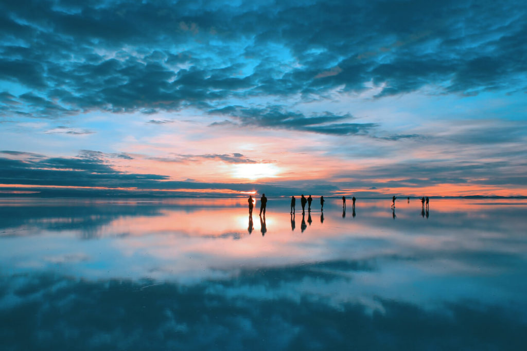 Sunrise at Salar de Uyuni, Bolivia