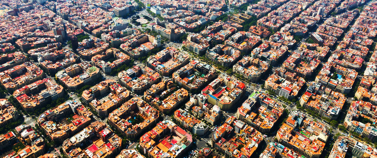 Guía Barcelona, Vista aérea de Barcelona