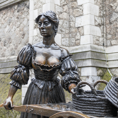 Guía Dublín, Estatua de Molly Malone