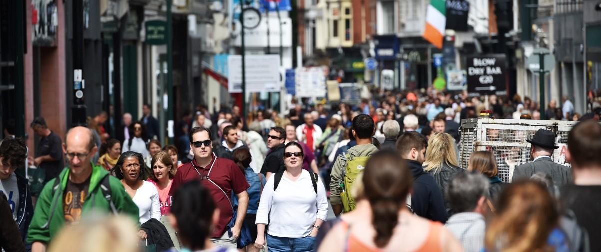 Guía Dublín, Grafton Street crowded