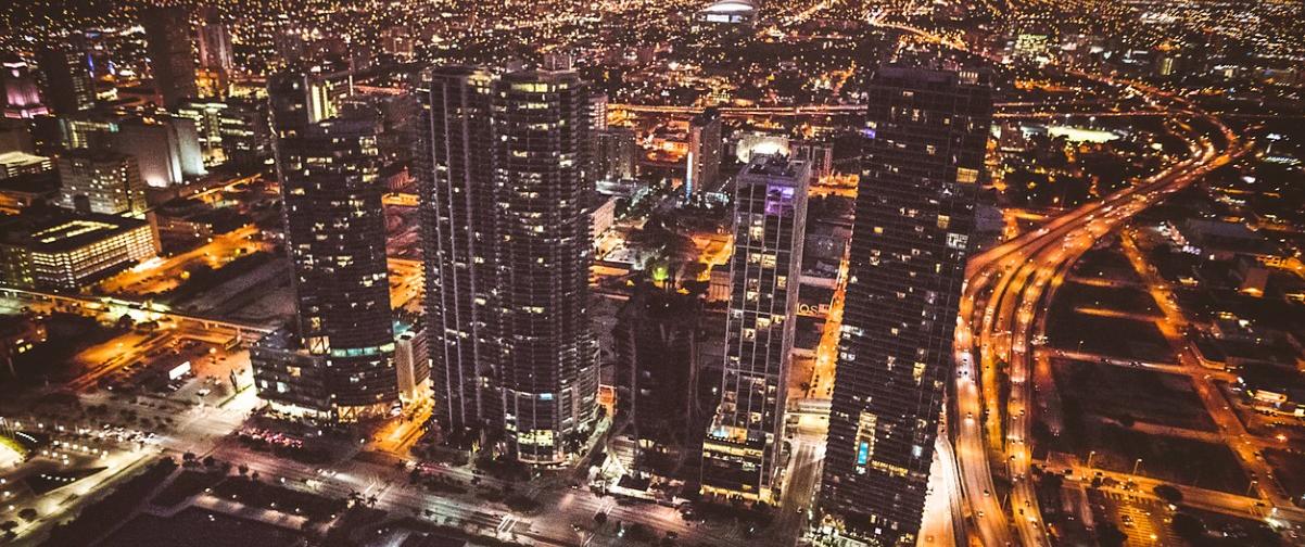 Guía Miami, Vista aérea nocturna de Miami