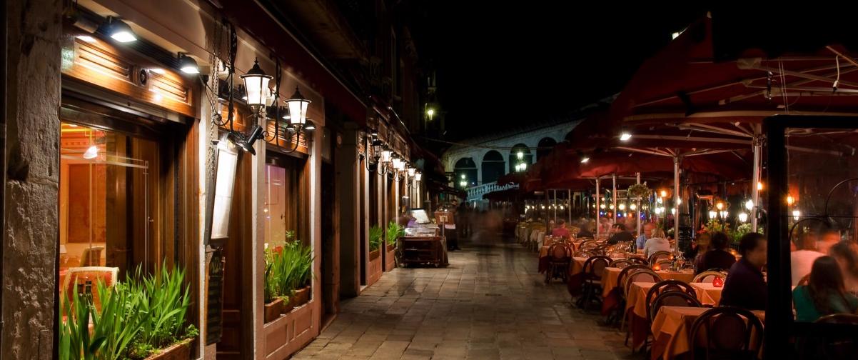 Guía Venecia, Restaurante de noche