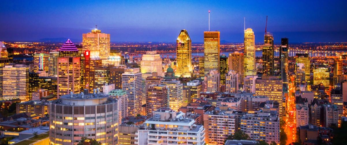 Guía Montreal, Vista nocturna