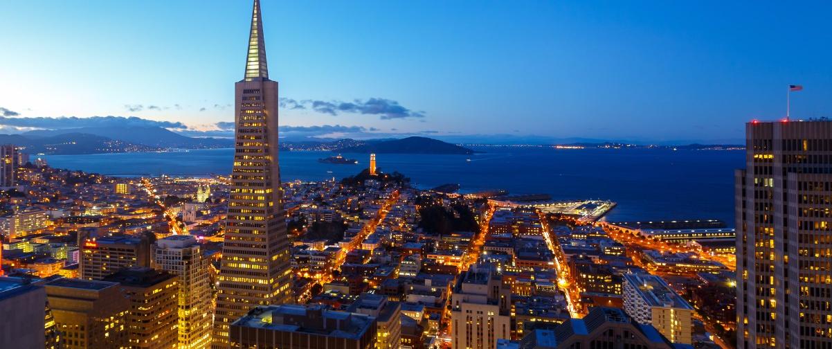 Guía San Francisco, Vista de noche