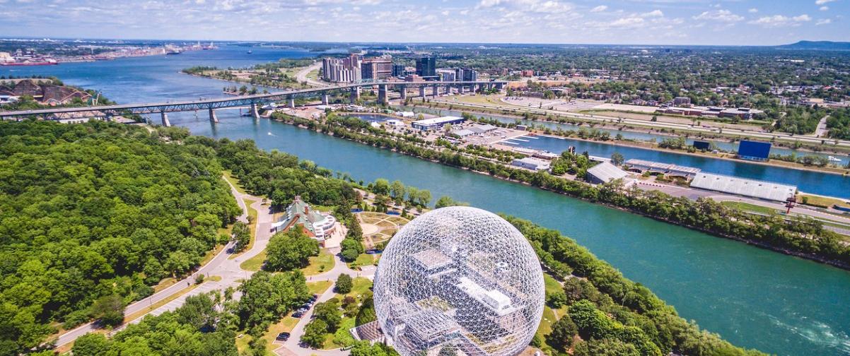 Guía Montreal, Vista aérea de Montreal