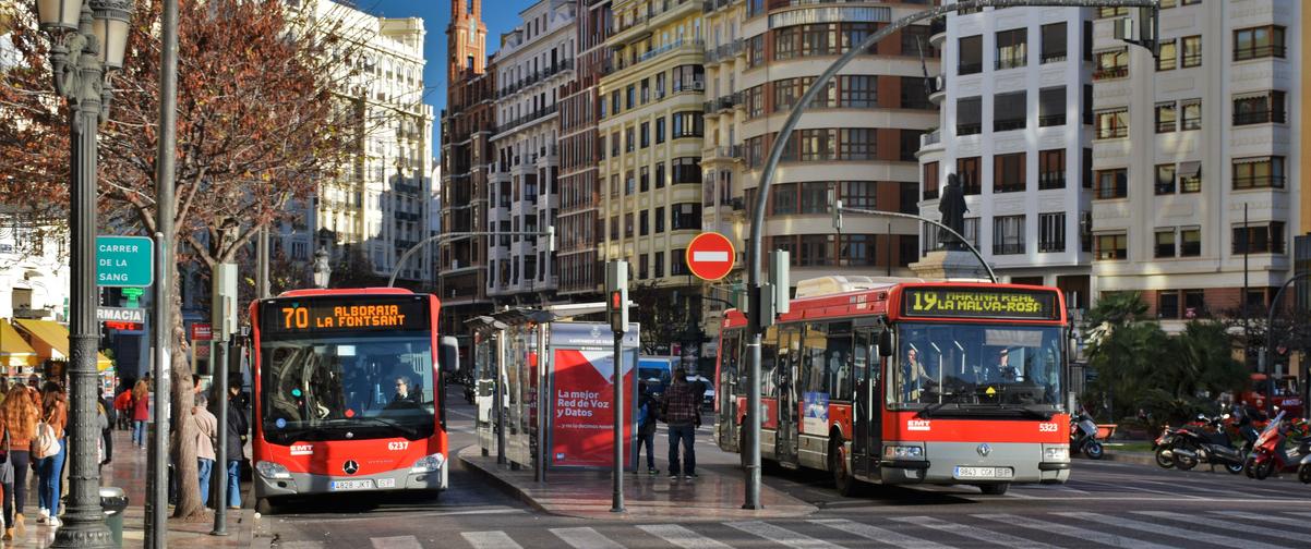 Guía Valencia, Autobuses urbanos