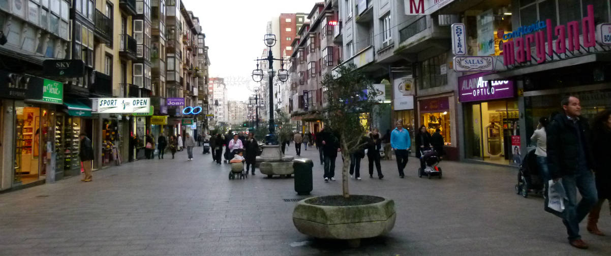 Guía Santander, Compras en el centro urbano