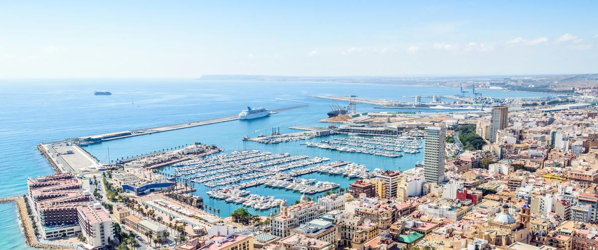 Guía Alicante, Vista aérea de la ciudad